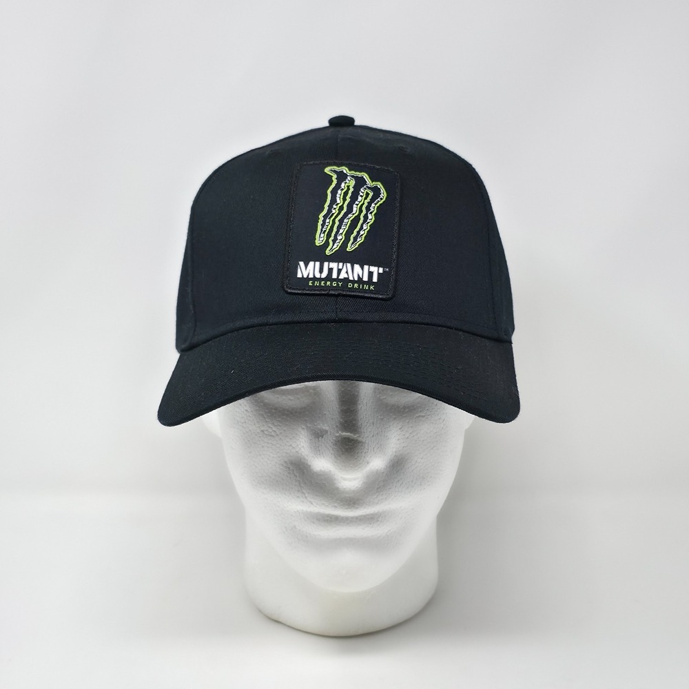Otto Monster Mutant Energy Drink Hat Cap Black Adjustable Snapback Patch Logo